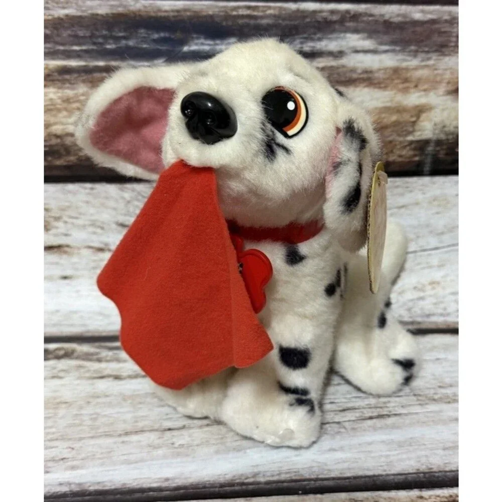 Vintage 1996 Disney 101 Dalmatians Fidget Puppy Plush Tug Of War WORKS